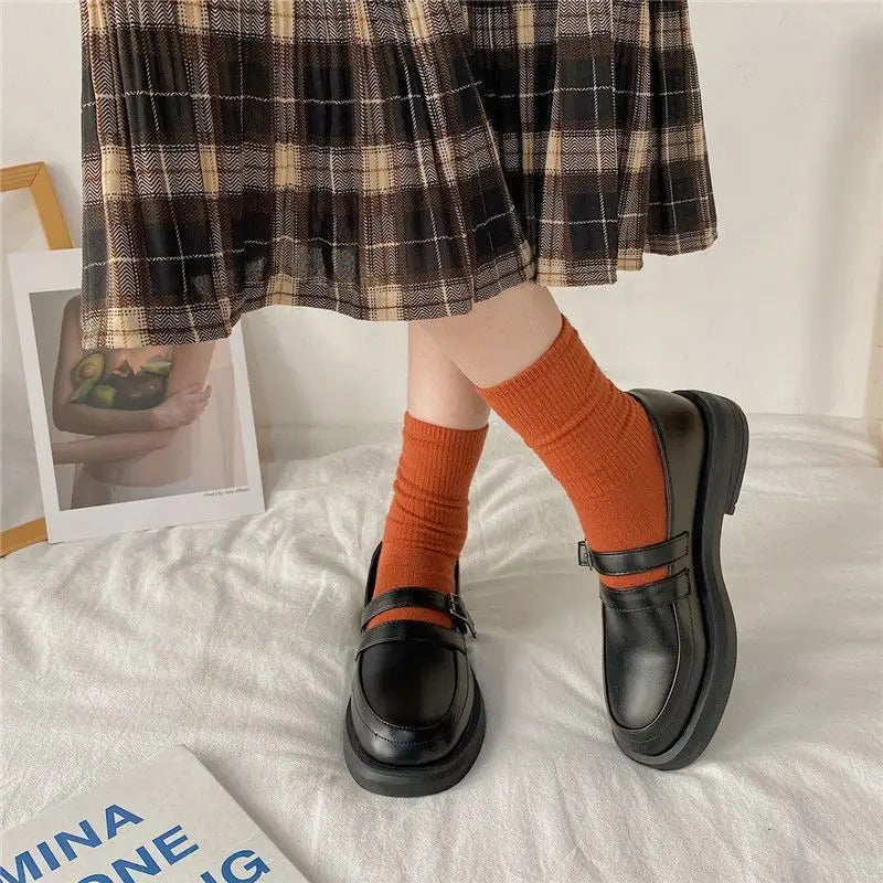 Shoes For Women Black Woman Pumps Low Heel Elegant Loafers Luxury Leather Casual Round Toe Stylish L Vacation Popular 39 On Sale