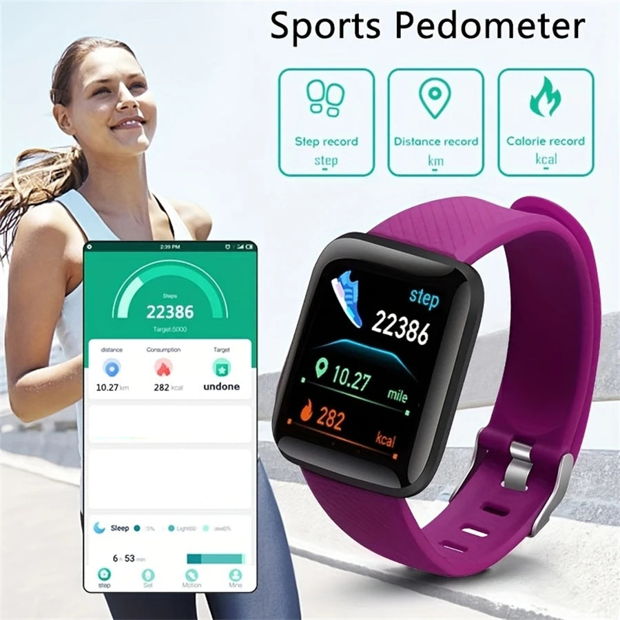 Smartwatch Men Women Wristwatches Smart Watch Message Fitness Monitor Bracelet Birthday Gift Electronic Clock For Android IOS - Free Item.