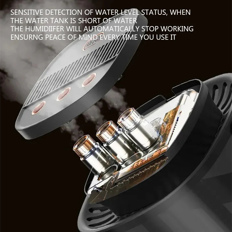 3000ML Humidifier Aroma Diffuser Home Atomizer Large Capacity 3 Spray Port USB Desktop Office Air humidificador with Night Light