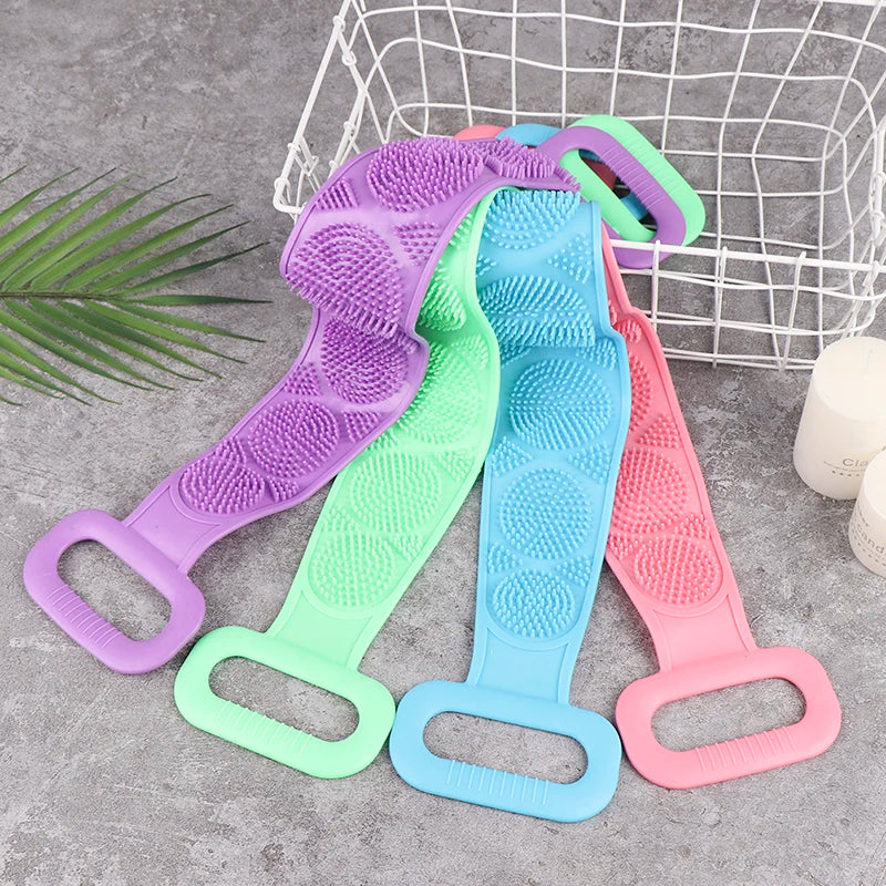 Magic Silicone Brushes Bath Towels Rubbing Back Mud Peeling Body Massage Shower