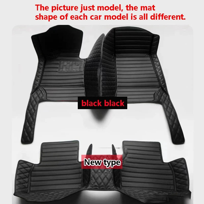 Car Mats For SEAT Cupra Ateca KH7 2016~2022 Auto Floor Rugs Protective Pad Carpets Leather Mat Interior Parts Car Accessories