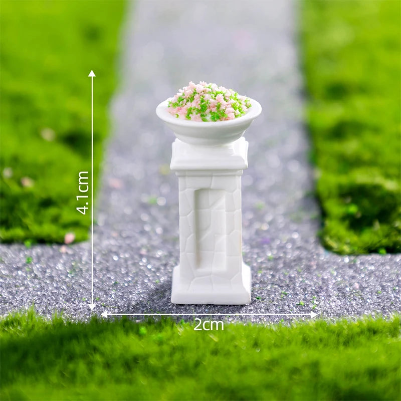 DIY Home Desktop Decorations  Simulation Flower Pot Plants Micro Landscape Figurine Miniature Mini Ornaments Resin Crafts Gifts