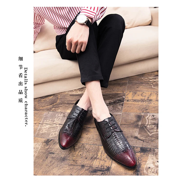 Men's Dress Shoes Classic Wedding Casual Business Shoes For Men Trend Party Social Office Leather Shoes Male