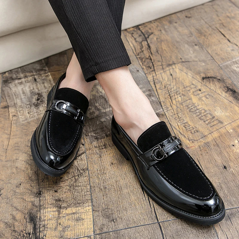 Men's Dress Shoes Trend Office Social Leather Shoes For Men Large Size 48 Casual Business Wedding Formal Shoes Male