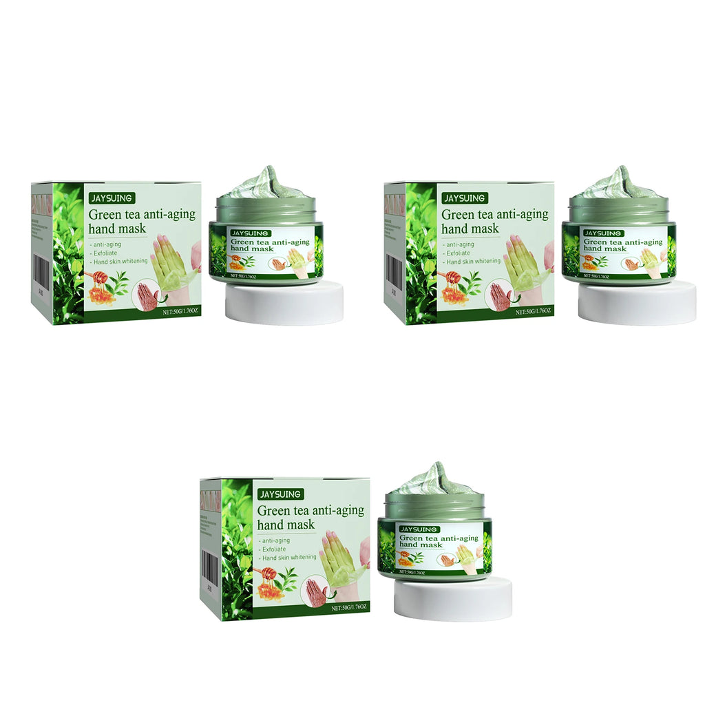 Green Tea Anti-Wrinkle Hand Mask - Hydrating & Moisturizing, Firms & Revitalizes Hand Skin