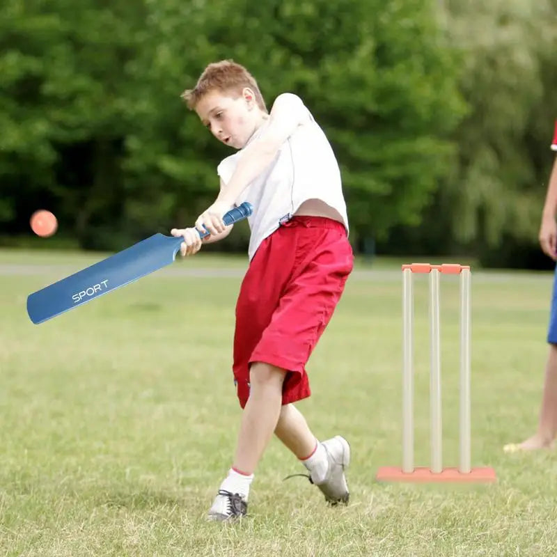 Multifunctional Kids Cricket Set Outdoor Playing Cricket Bat Stump Parent Child Interactive Sports Game For Backyard