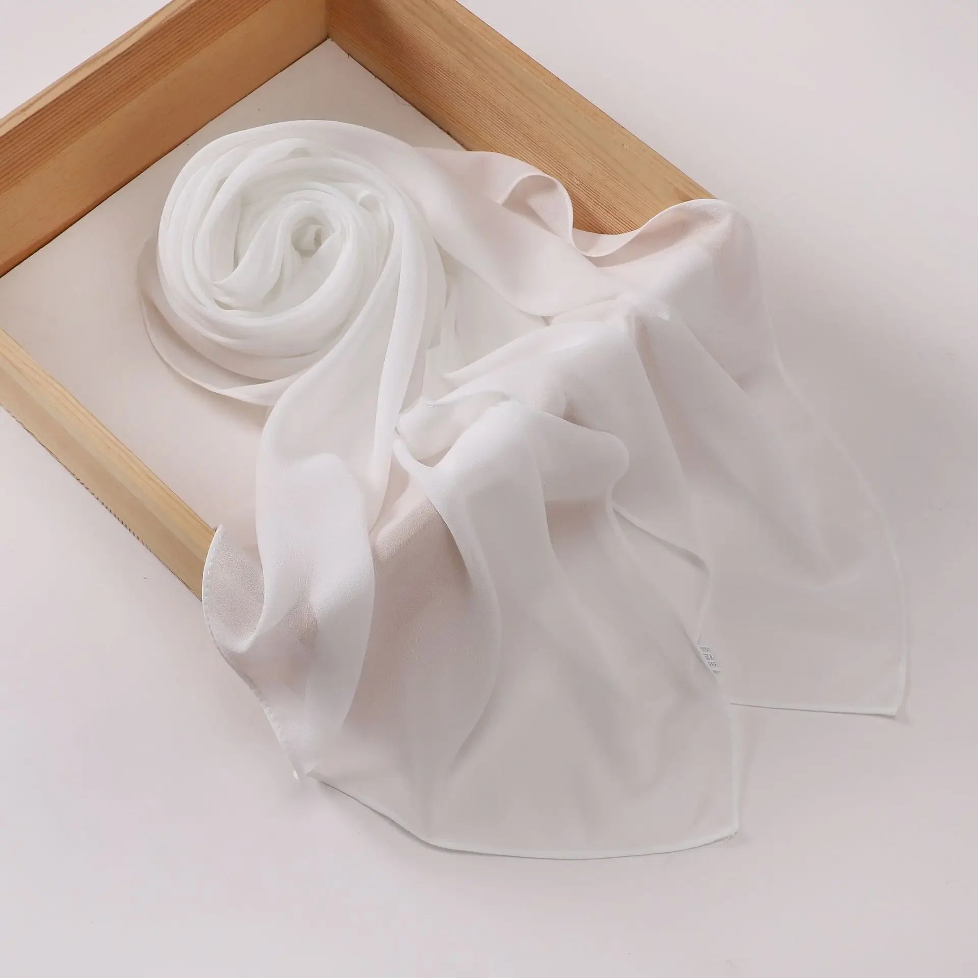 110*110CM Square Chiffon Hijab Solid Color Headscarf for Women Muslim Shawls Head Wrap Bandanas Headband Kerchief Turbante Mujer