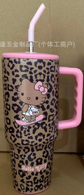 Cute Hello Kitty Water Cup Cartoon Anime Couple Gift Women Accessories High Beauty Car Insulated Cup Desktop Ornament Wholesale