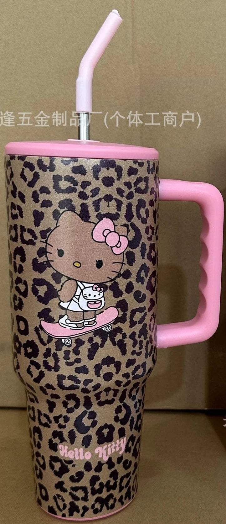 Cute Hello Kitty Water Cup Cartoon Anime Couple Gift Women Accessories High Beauty Car Insulated Cup Desktop Ornament Wholesale