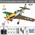RC Plane 5CH 3D/6G Fixed-wing RC Airplane 2.4GHz P51D Mustang RTF for Adults Beginners Easy to Fly Removable Brushless Fighter