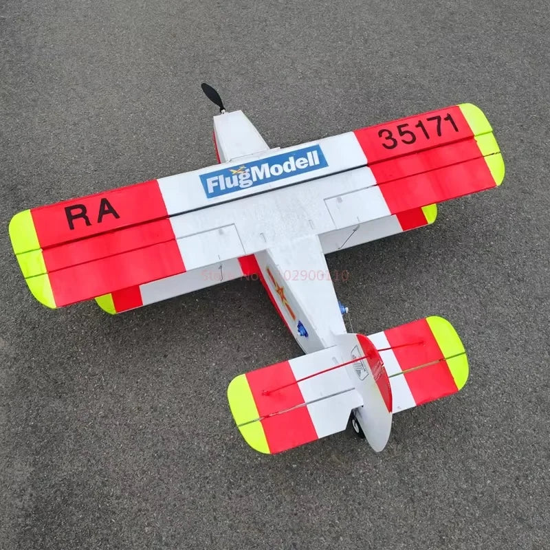 Rc  Short Take-Off And Landing Jungle Biplane 1000mm Wingspan Electric Pp Plate Fixed-Wing Remote-Controlled Model Aircraft