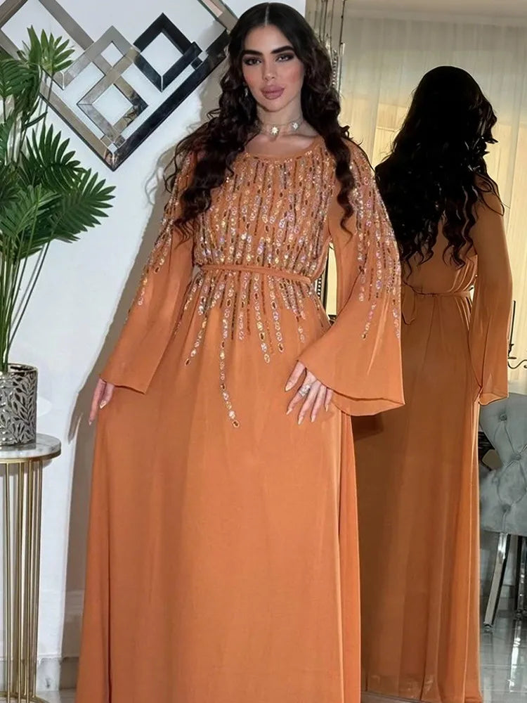 African Dresses For Women Muslim Fashion Abayas Boubou Dashiki Ankara Outfits Evening Gown Dubai Kaftan Abaya Robe Marocaine