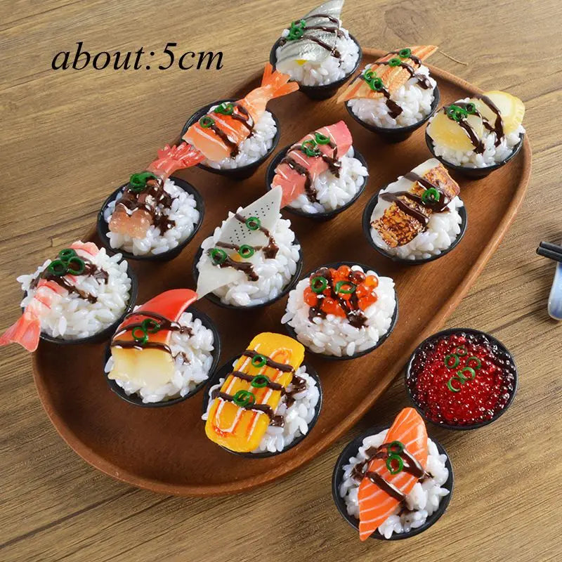 2PCS 1:6 Scale Dollhouse Miniature food Japanese Seafood Noodles Pretend Kitchen food for Blyth,1/6 Doll Accessories - Free Item.