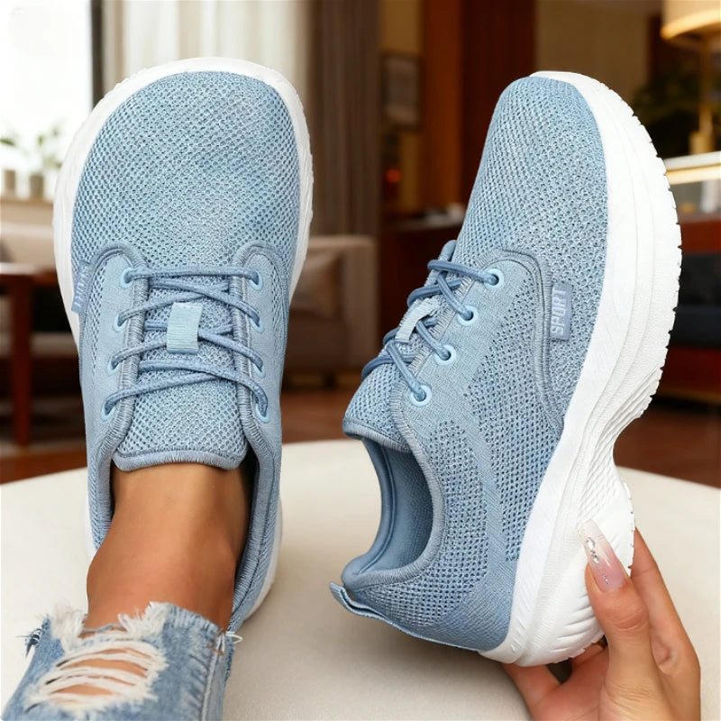 Platform Women Running Shoes Fashion Tennis Thick Barefoot Shoe Breathable Comfortable Wide Toe Simple Fitness Sneakers 2025 New - Free Item Weekend (50% off).
