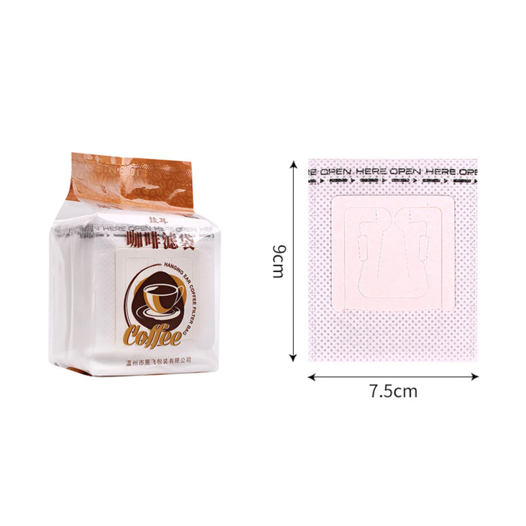 50/100 pcs Coffee Filter Bags Disposable Drip Coffee Paper Pack Portable Hanging Ear Espresso Coffee Accessories Tea Tool