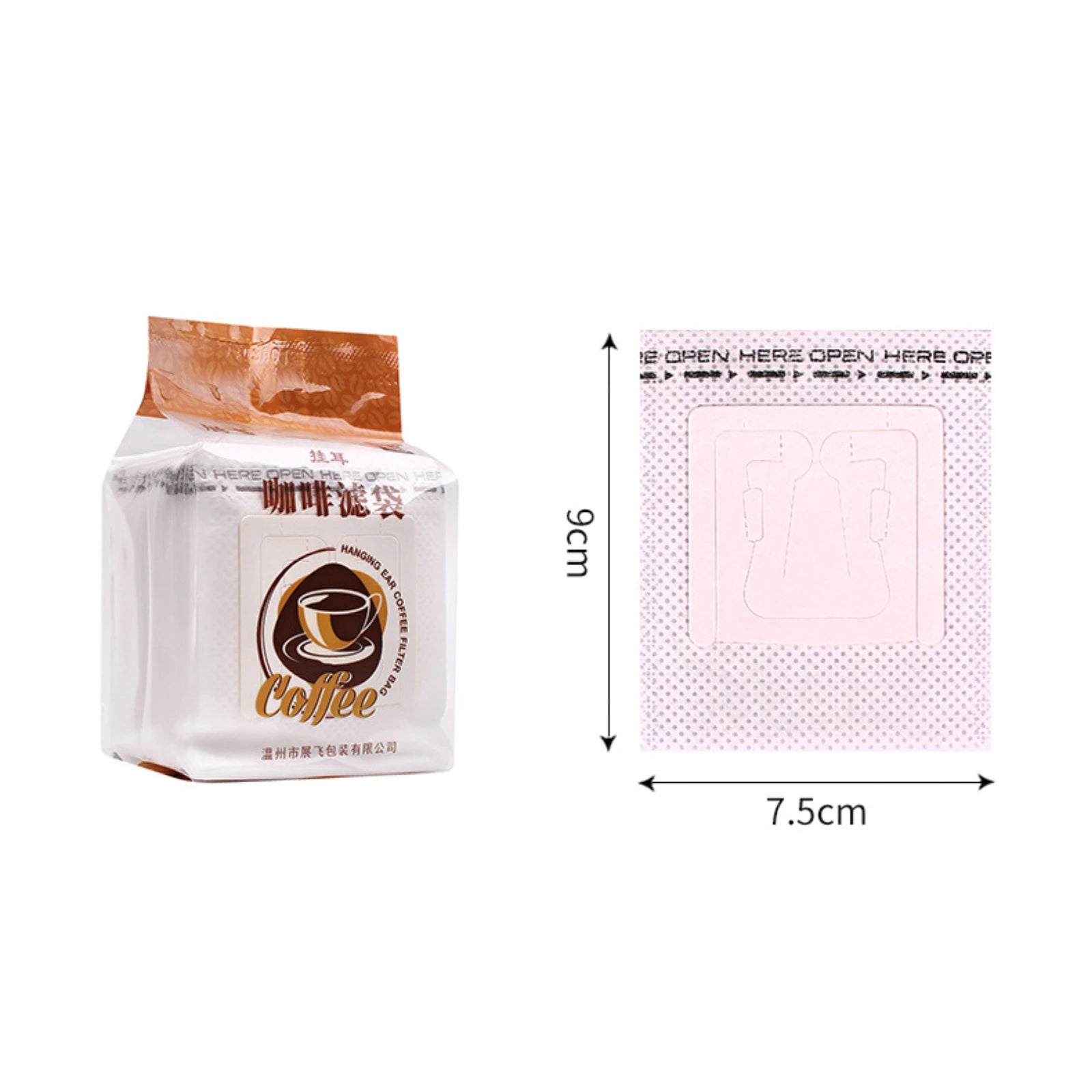 50/100 pcs Coffee Filter Bags Disposable Drip Coffee Paper Pack Portable Hanging Ear Espresso Coffee Accessories Tea Tool