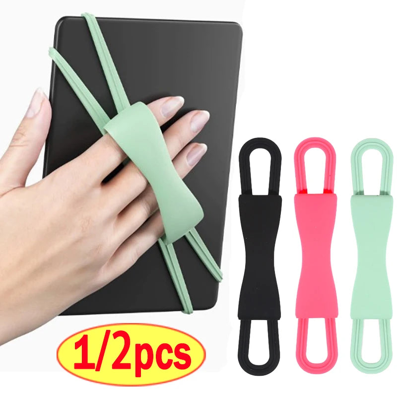 Soft Silicone Hand Strap for Kindle Tablets Comfortable Lightweight Finger Grip Holder High Elasticity Straps for Kobo E-Book