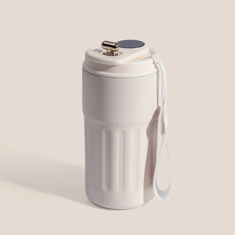 Smart Temperature Display Coffee Thermos, Unisex Portable Stylish Minimalist Gift Mug