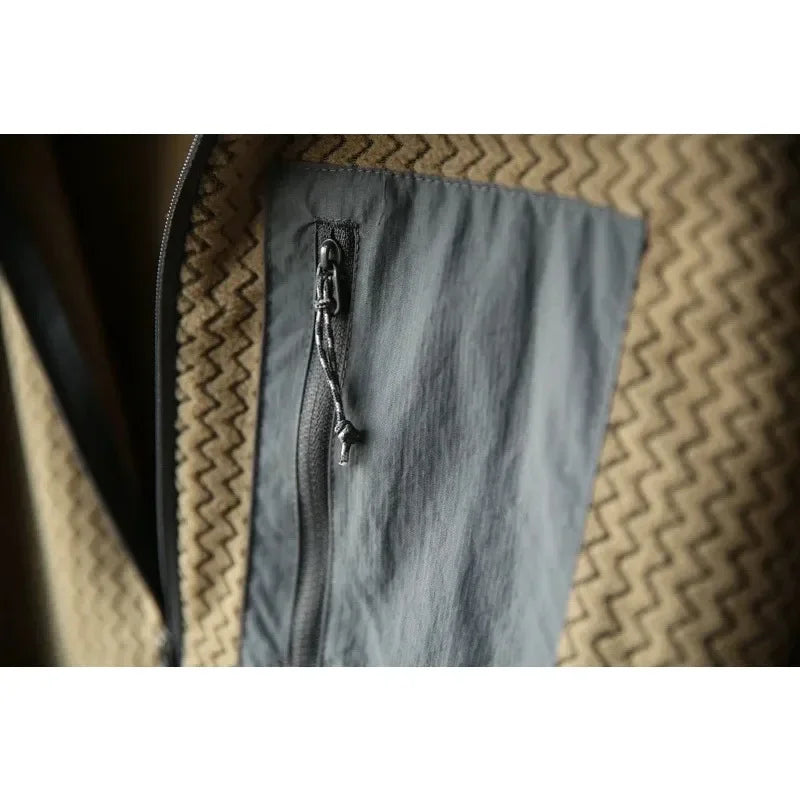 New style comfortable and thick half-zip fleece sweatshirt with wavy pattern and velvet long-sleeved sweatshirt