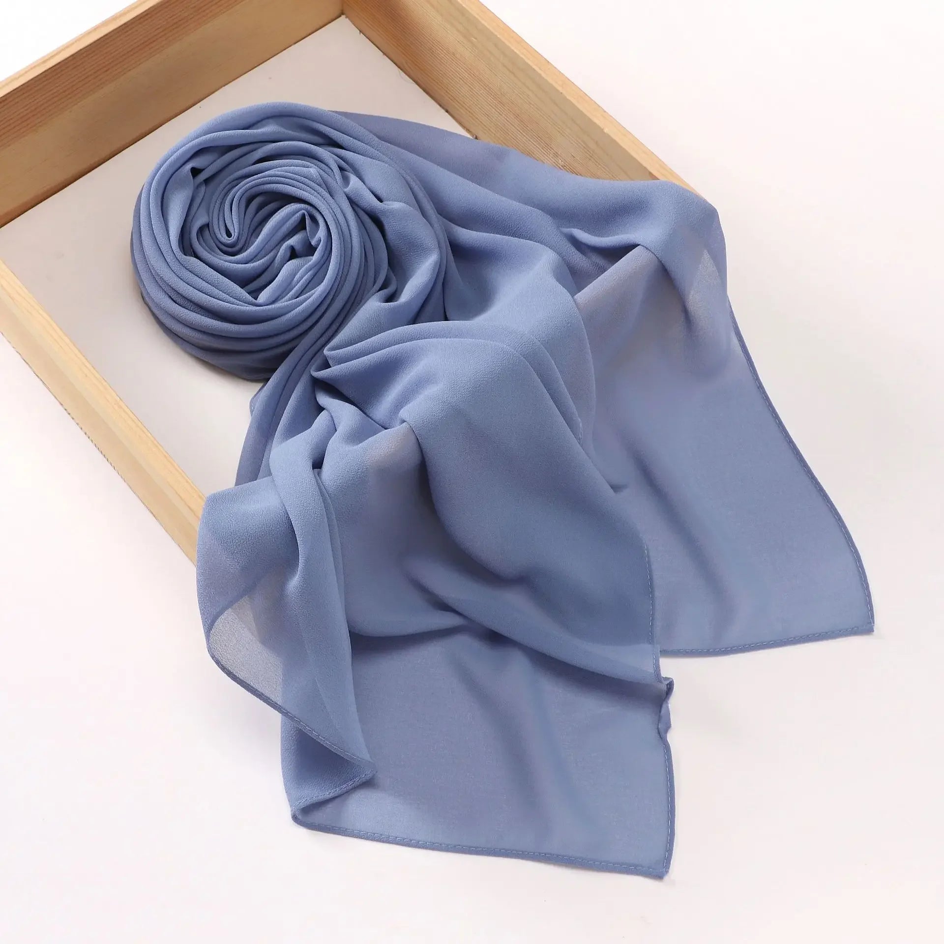 110*110CM Square Chiffon Hijab Solid Color Headscarf for Women Muslim Shawls Head Wrap Bandanas Headband Kerchief Turbante Mujer