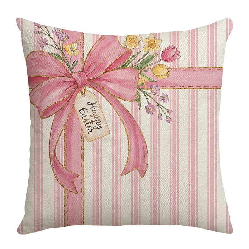 VIKAMA Easter Pillowcases with Spring and Bunny Designs Sofa bed cushion cover sleeping pillowcase home bedroom decoration - Free Items Weekend.