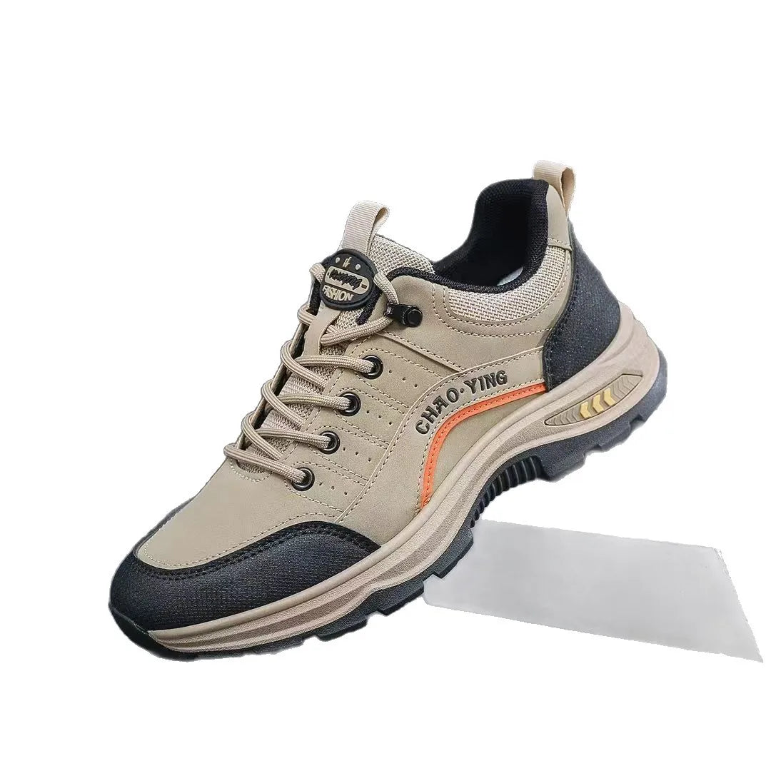Spring 2025 Men's Fashion Outdoor Sports Casual Shoes Anti-slip Wear-resistant Mountain Climbing Work Shoes Versatile Comfort...