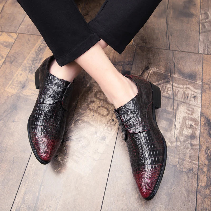 Men's Dress Shoes Classic Wedding Casual Business Shoes For Men Trend Party Social Office Leather Shoes Male