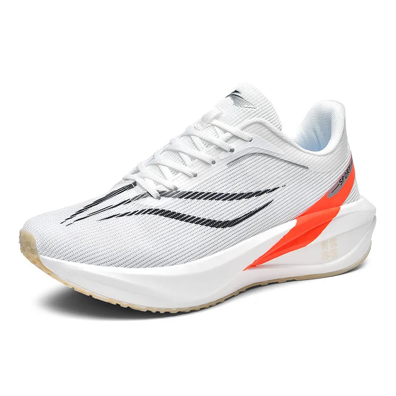 New Running Shoes for Jogging and Marathon Sports, Mesh Fabric with True Carbon Plate, Men's and Women's Hiking Shoes 2025 Men's