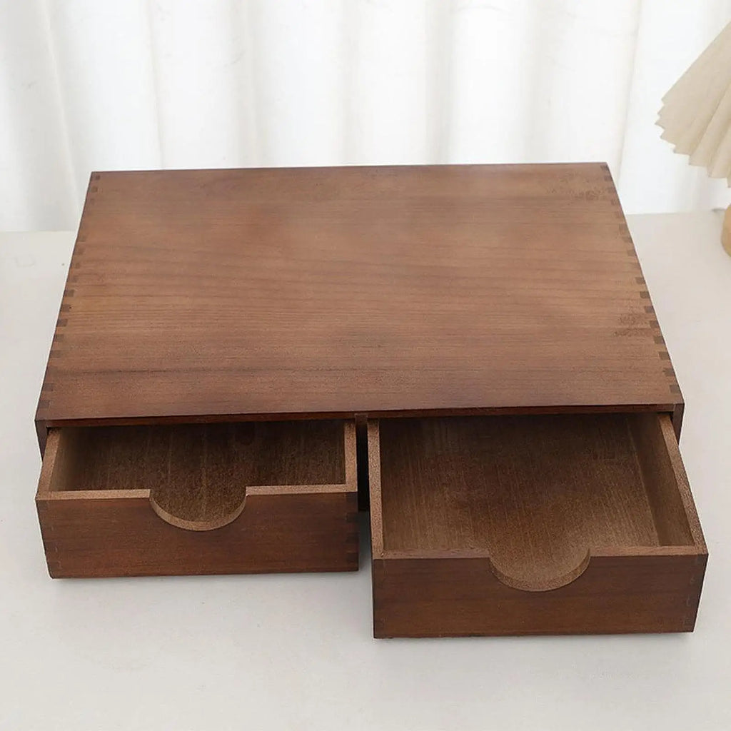 Tea and Coffee Organizer Coffee Capsule Drawer with 2 Drawers Accessories Tea Storage Organizer for Home Maker Machine Stand