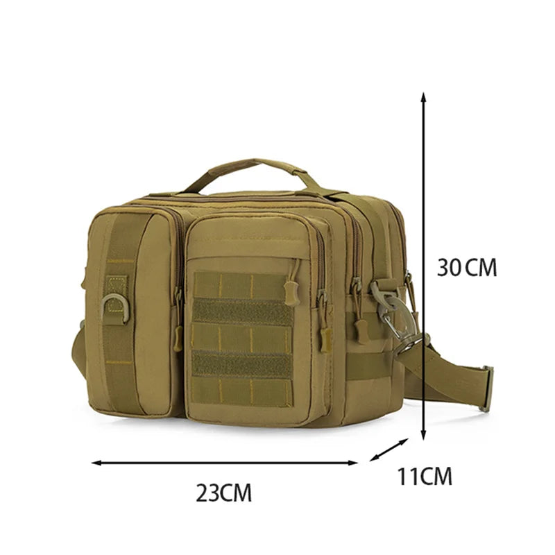 Outdoor Trekking Tactical Handbags Shoulder Bag Camping for Men Hiking Travel Climb Fishing Sling Crossbody Molle Messenger Bag