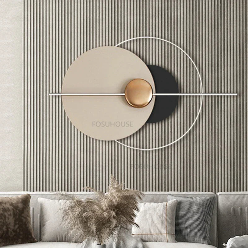 Modern Wrought Iron Wall Decor For Living Room Furniture Hanging Decoration Pendant Simple Designer Restaurant Hanging Decors