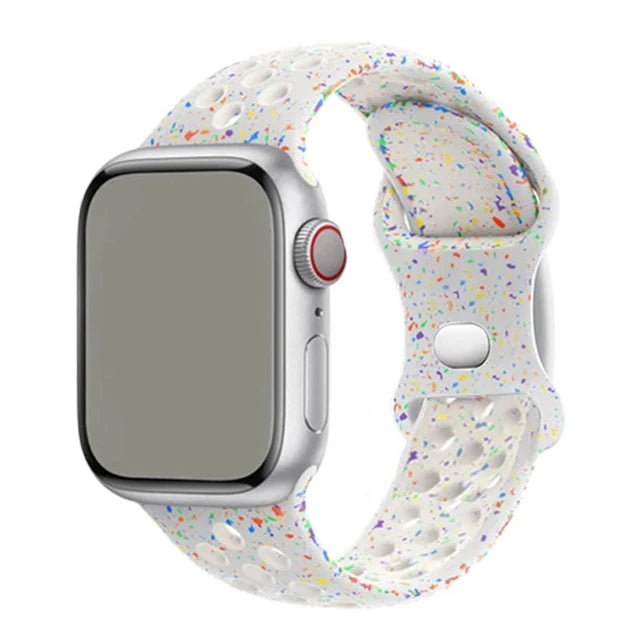 Silicone Strap For Apple Watch Band 45mm 44mm 40mm 49mm 41mm 38mm 42mm Sport bracelet iWatch Ultra 2 Series 9 8 7 6 se for nike