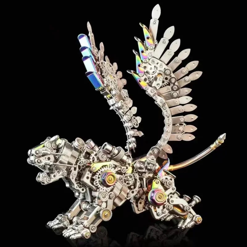 700pcs+ Bengal Tiger  3D Mechanical Metal Assembly Model Kits DIY Mechanical Puzzle Animal Toys For Children Adults