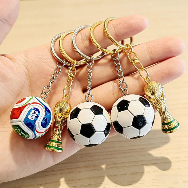 Football Keychain 2026 USA Canada Mexico Sports Pendant Soccer Match Souvenir Accessories Fan Lover Gift Bag Hanging Decoration
