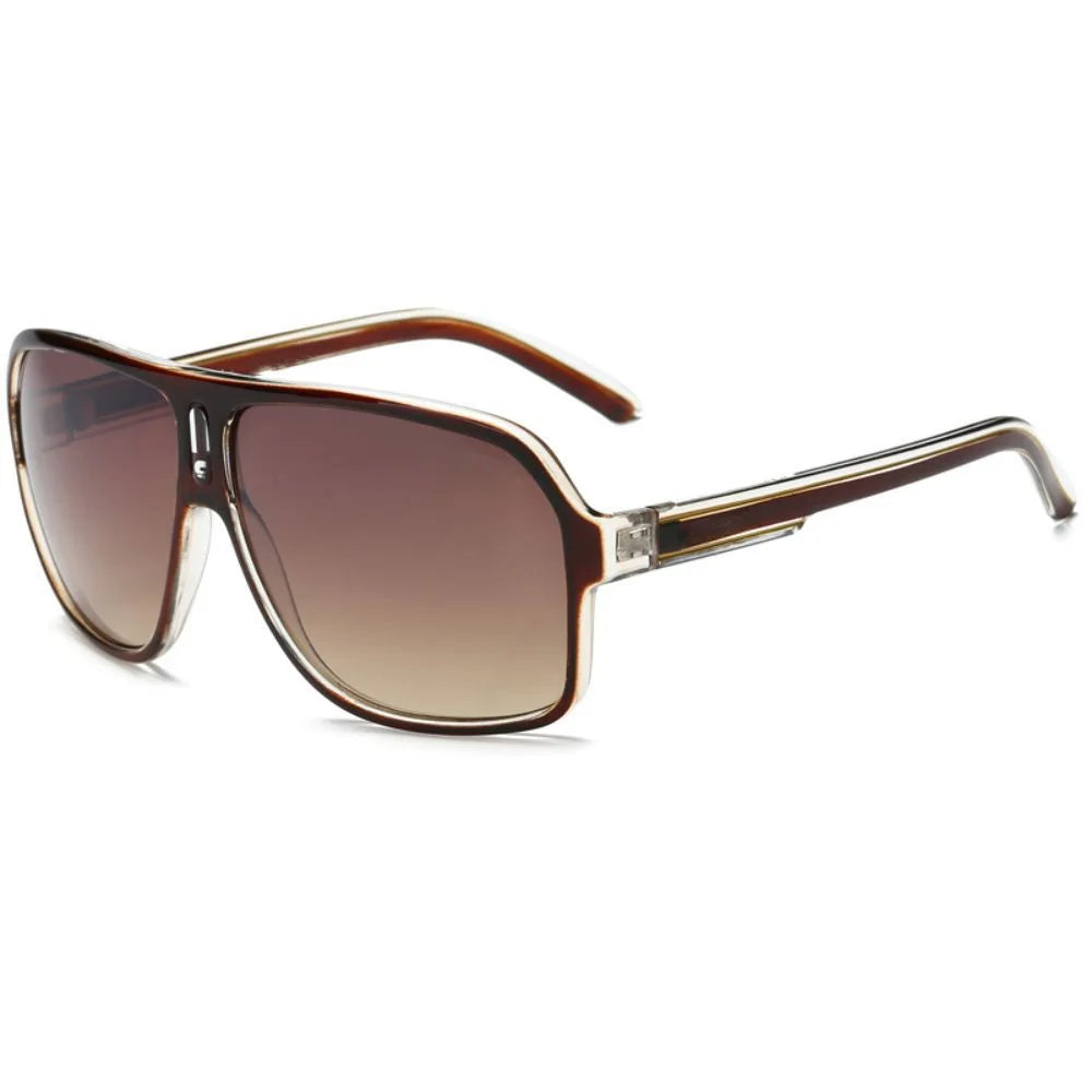 Men's Vintage-Inspired Fashion Fashion Glasses with Large Curved Frames - Perfect for Parties