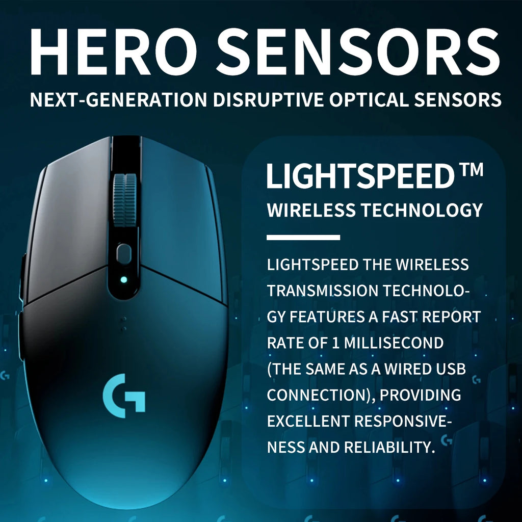 Logitech G305 LIGHTSPEED Wireless Gaming Mouse Pro Grade Performance