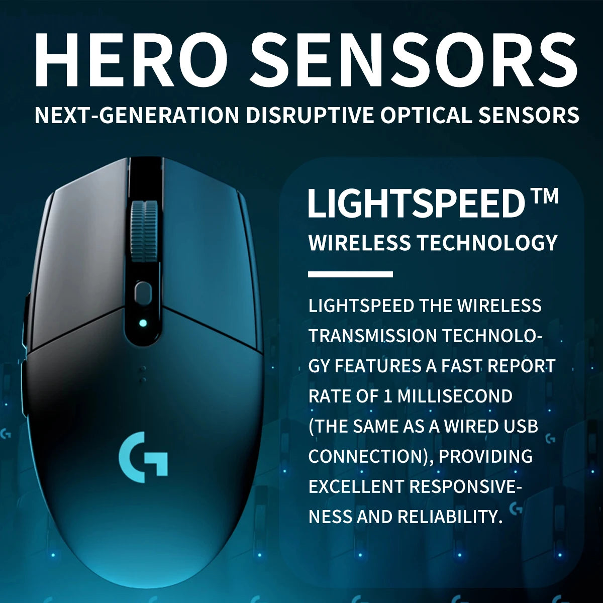 Logitech G305 LIGHTSPEED Wireless Gaming Mouse Pro Grade Performance