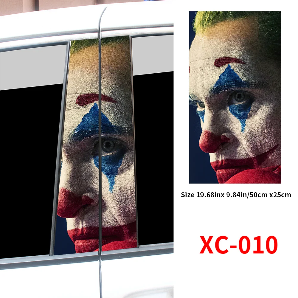 Car Joker Stickers Funny DIY Auto B-pillar Waterproof Sunscreen Decoration Cover Scratches Playing Card Vinyl Decals Accessories