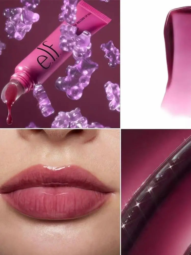 ELF Colorful Lip Gloss Multicolor Lip Gloss Oil Hydrating Tinted Lip Balm Plump Moisturizing Lip Glaze Essence Gel Oil Makeup