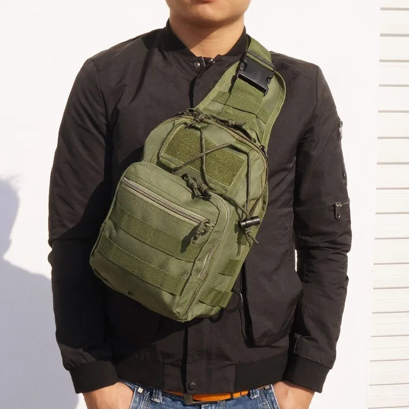 Tactical Chest Bag Men Outdoor EDC Shoulder Sling Bag Waterproof Hiking Camping Day Pack Hunting Concealed Range Bag