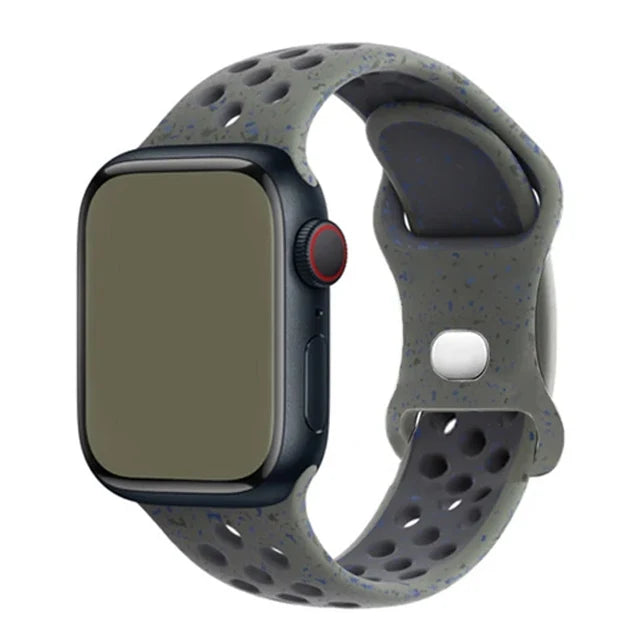 Silicone Strap For Apple Watch Band 45mm 44mm 40mm 49mm 41mm 38mm 42mm Sport bracelet iWatch Ultra 2 Series 9 8 7 6 se for nike