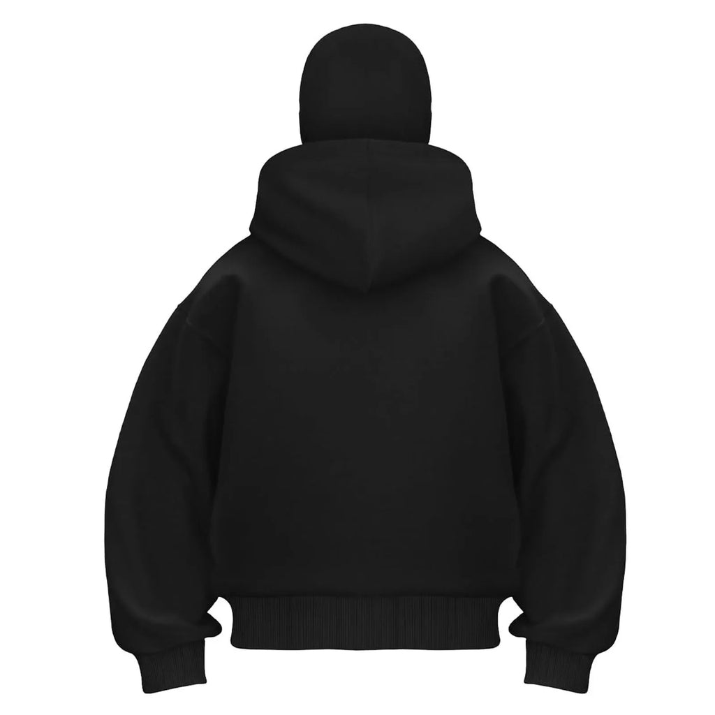 2025 Hot New Men's Balaclava Hoodies Half Zip Up Pullover Double Hooded Fleece Sweatshirt Unisex Fall Winter Outfits For Men