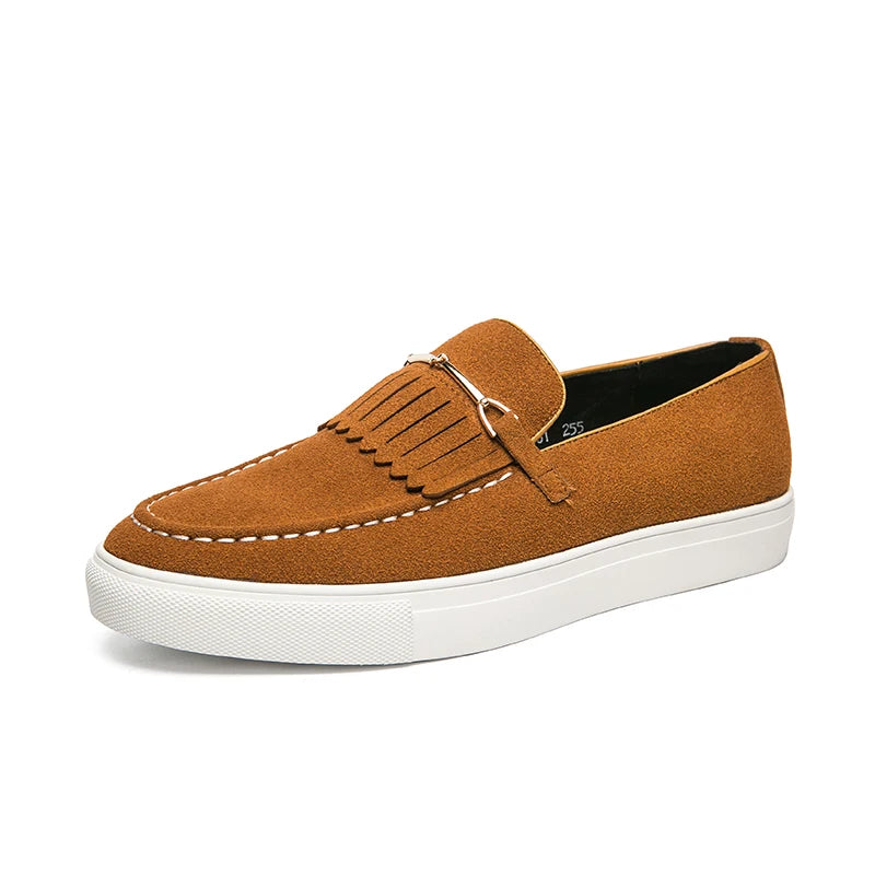 Hot Selling Suede Shoes Europe America Fashionable Men's Loafers Simple Casual Shoes Party Men's Dress Shoes Big Size：38-47