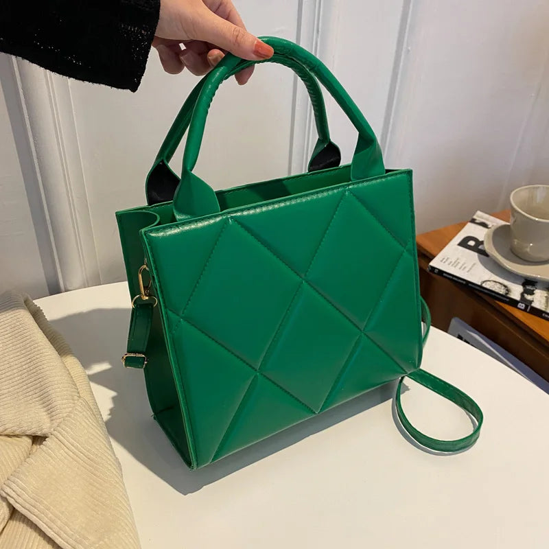 Casual Large Capacity Ladies Handbags Top-handle Bags Fashion Plaid Crossbody Shoulder Bags For Women Gift - Free Item Weekend (50% off).