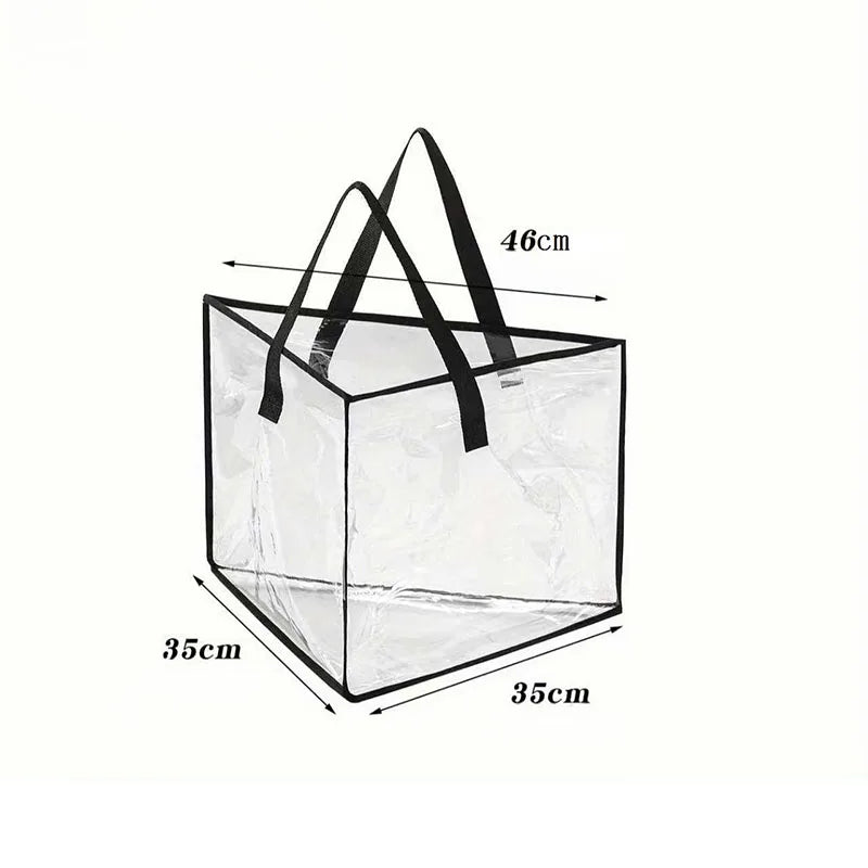 Hanger Storage Bag, Clothes Hanger Organizer Holder for Space Saving, Hanger Triangle or Square Storage Bag with Handles