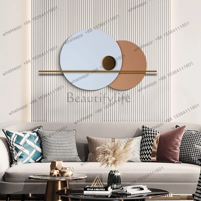 Modern simple wall decoration, living room decoration luminous bedroom wall