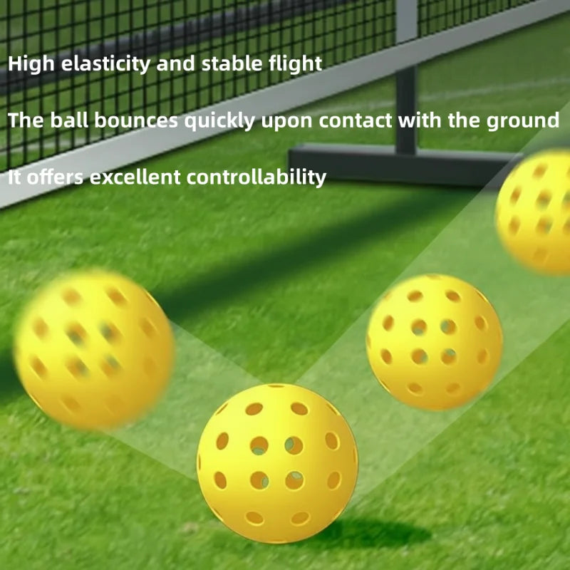 Kryndavox 4 Pack Sport 40 Hole Indoor Pickleball Balls,USAPA Approved Pickle Ball for Tournament Playand Every Skill Level