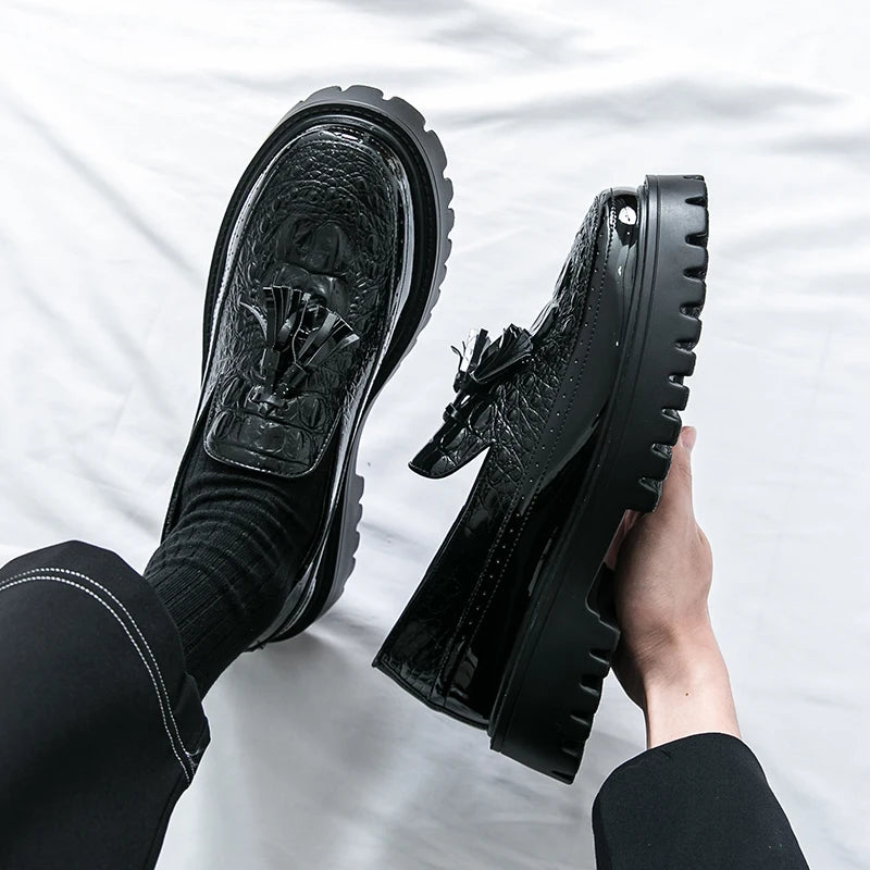 Mens Loafers Shoes Slip on Dress Shoes for Men Patent Leather  Business Casual Driving Prom Party Wedding Comfortabl Shoes