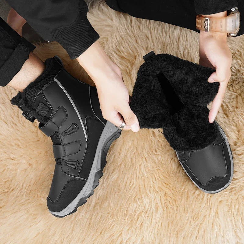 High-top Snow Boots for Men New Winter Collection Outdoor Leisure Slip-resistant and Wear-resistant Men's Shoes