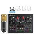 Microphone BM800 Professional Sound Card Audio Interface Mixer With For Smart Phone,PC,Live Streaming,Recording DJ Equipment